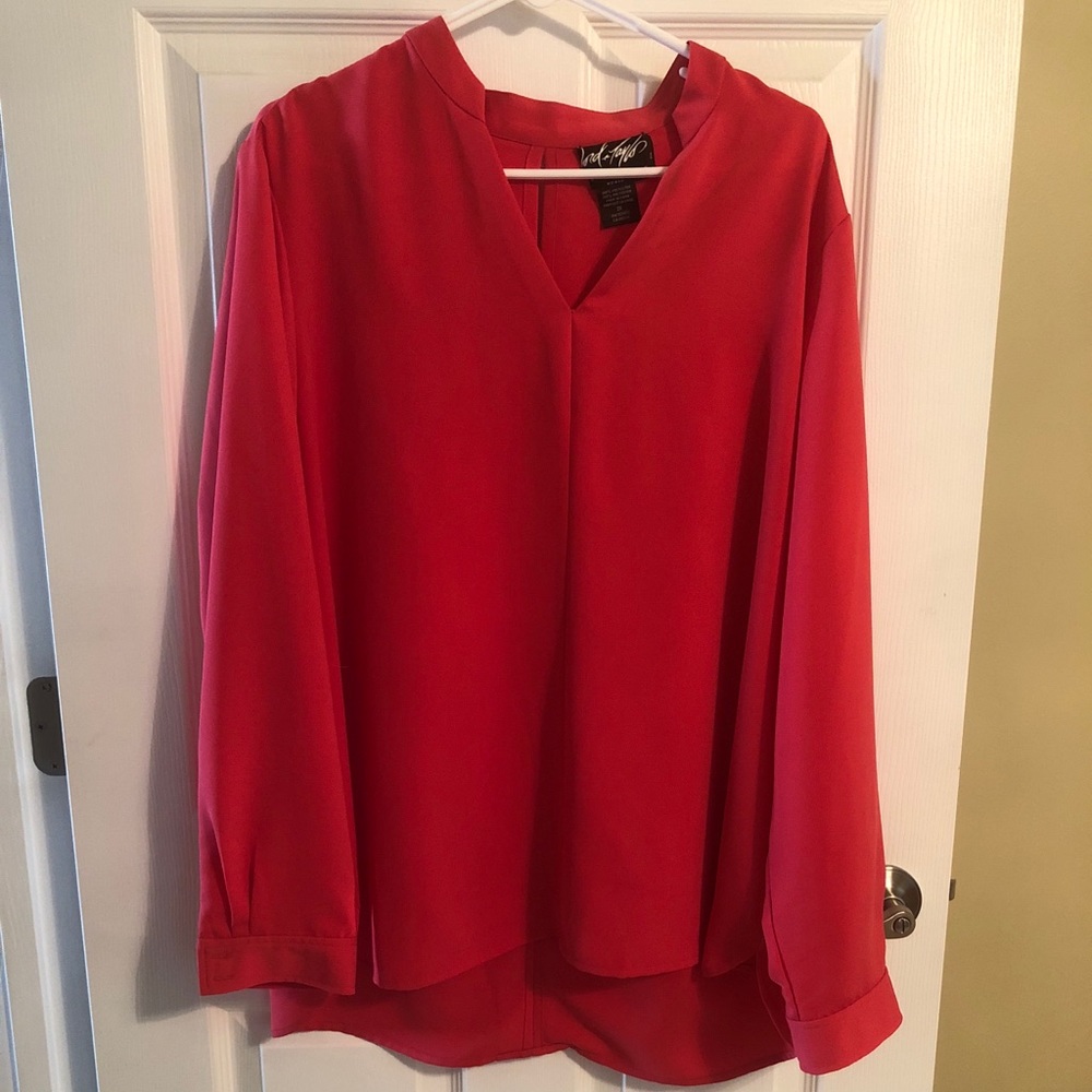 Coral blouse